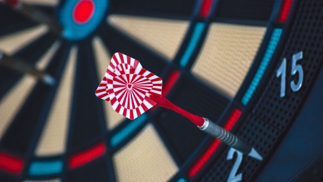 Dartboard center red dart abstract free wallpaper - medium preview image