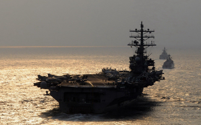 Large ship ocean military water free wallpaper - medium preview image
