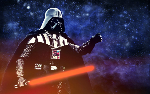 Darth vader galaxy stars red free wallpaper - medium preview image