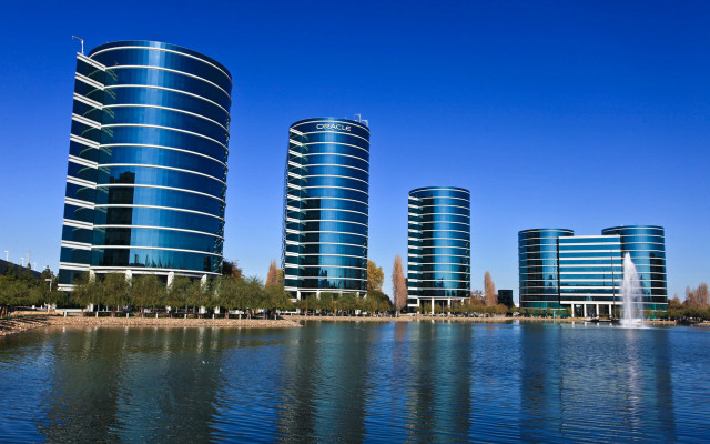 Buildings lake sky fountain architecture free wallpaper - medium preview image