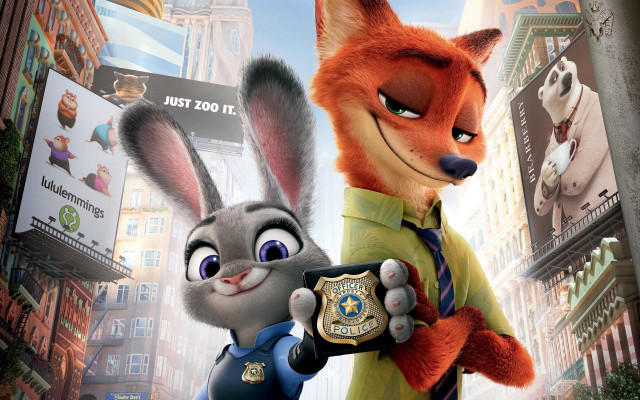 Cartoon character gun rabbit city free wallpaper - medium preview image