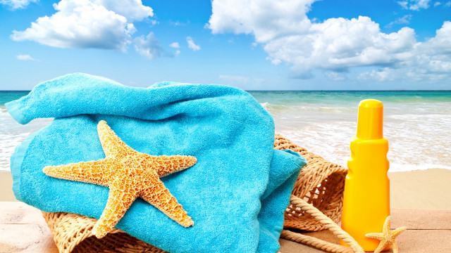 Starfish beach summer sky ocean free wallpaper - medium preview image