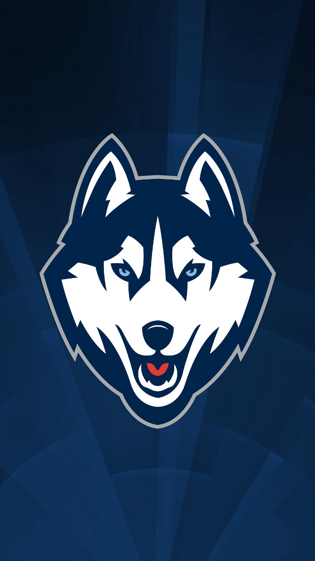 Husky logo blue background red free wallpaper - medium preview image