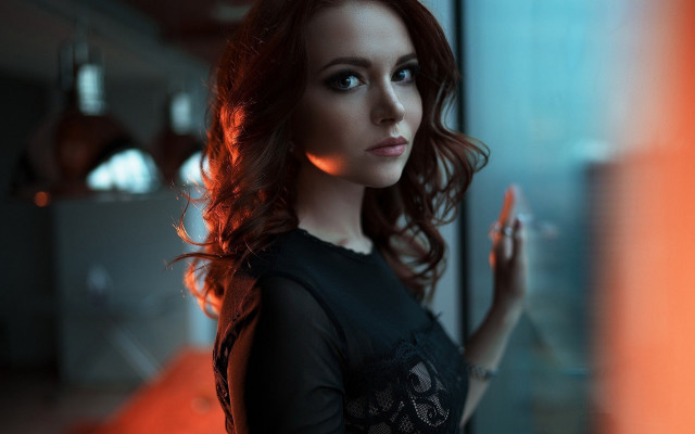 Woman longhair blueeyes portrait cigarette free wallpaper for desktop - medium preview image