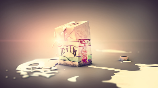 Milk carton spilled paint paper free wallpaper - medium preview image