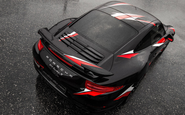 Black sports car red white free wallpaper - medium preview image