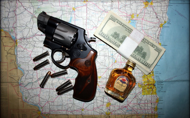 Gun money map usa urban free wallpaper - medium preview image