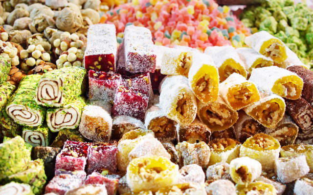 Candy display food photography hurufiyya free wallpaper - medium preview image