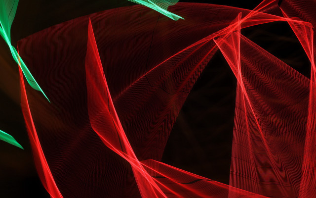 Red green abstract curved blacklight free wallpaper - medium preview image