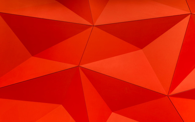 Red triangle wall clock geometric free wallpaper - medium preview image