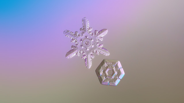 Snowflake hexagon ambient occlusion gradient free wallpaper - medium preview image