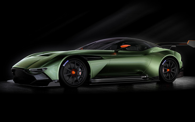 Green sports car spotlight black free wallpaper - medium preview image