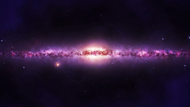 Cosmic colorful starfield galaxy aurora free wallpaper - medium preview image
