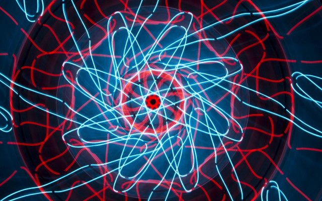 Hologram red blue fence web free wallpaper - medium preview image