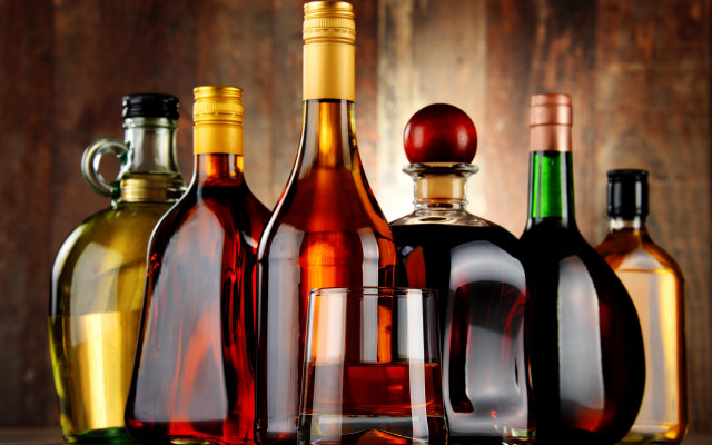 Wine bottles wooden background stilllife free wallpaper - medium preview image