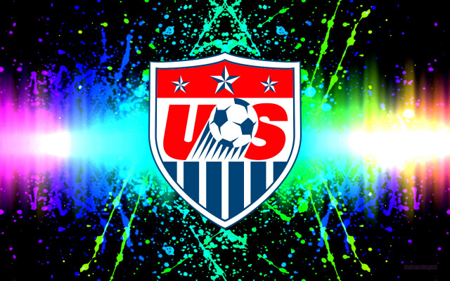 Soccer ball colorful stars shield free wallpaper - medium preview image