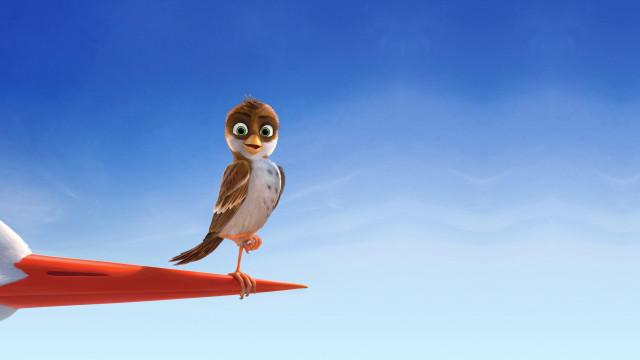 Bird red object sky gradient free wallpaper - medium preview image