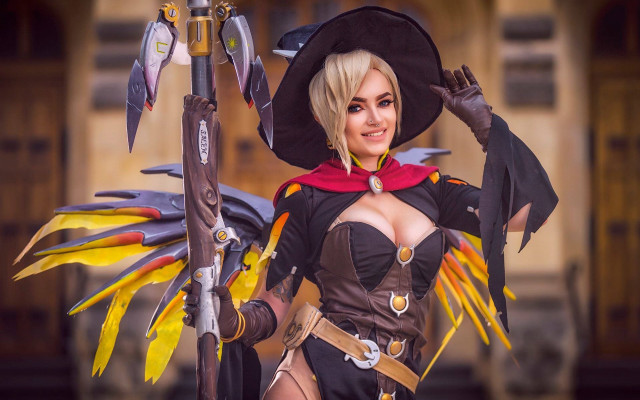 Carla wyzgala overwatch witch costume free wallpaper - medium preview image