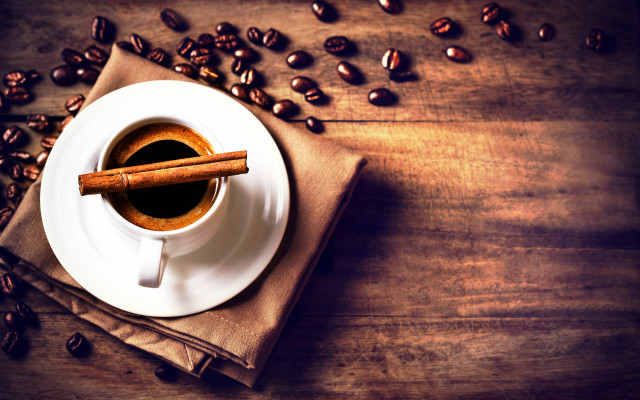 Coffee cup cinnamon napkin wooden free wallpaper - medium preview image