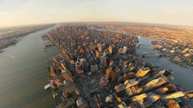 City river bridge urban landscape free wallpaper - medium preview image