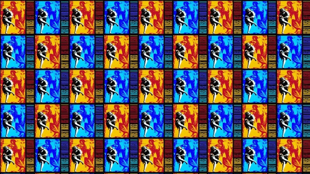 Colorful pattern skateboard man middle free wallpaper - medium preview image