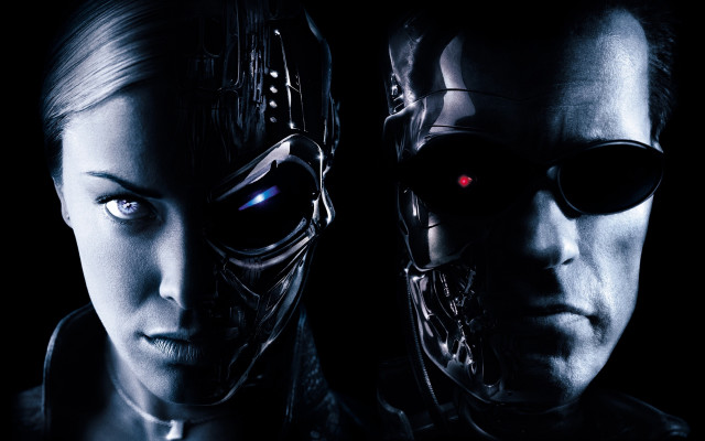 Futuristic gadgets dark room cyberpunk free wallpaper - medium preview image