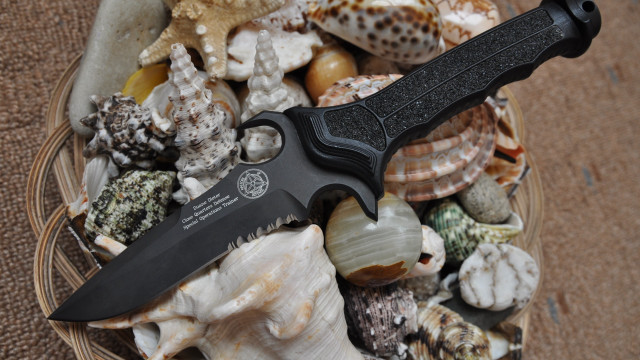 Knife basket seashells room 3d free wallpaper - medium preview image