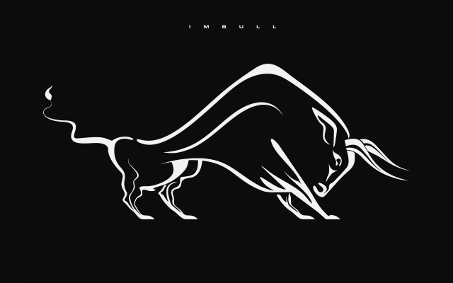 Bull longtail white black cubo free wallpaper - medium preview image