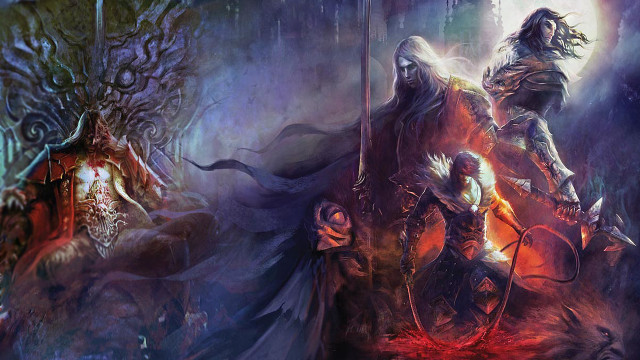 Fantasy horseman demon moon concept free wallpaper - medium preview image