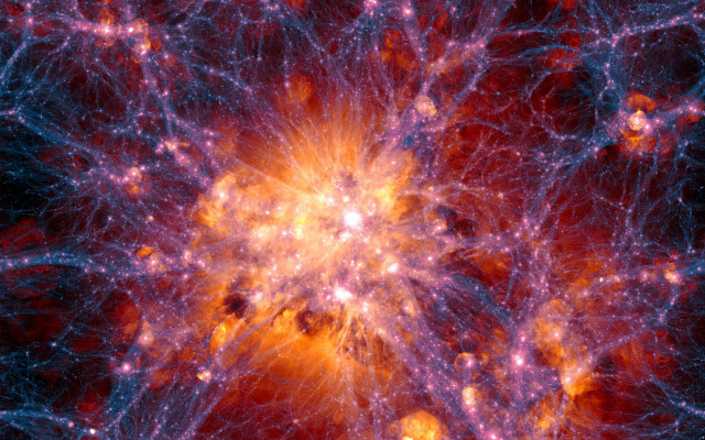 Cosmic starburst aurora fireworks milkyway free wallpaper - medium preview image