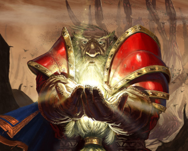 Wizard beard holding beard painting free wallpaper - medium preview image
