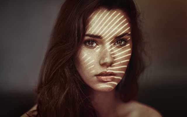 Sun pattern woman anka zhuravleva free wallpaper - medium preview image