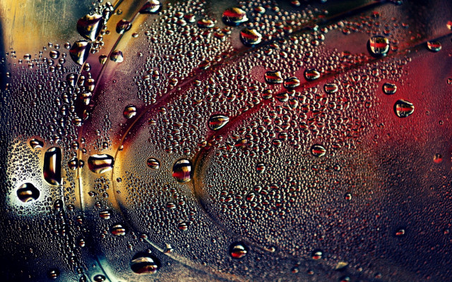 Water droplets glass background macro free wallpaper - medium preview image