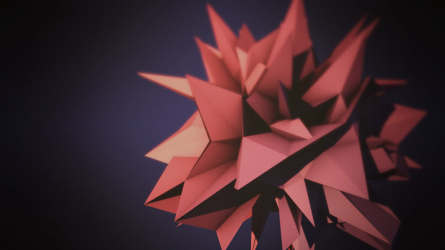 Large pink sharp lines face free wallpaper - medium preview image