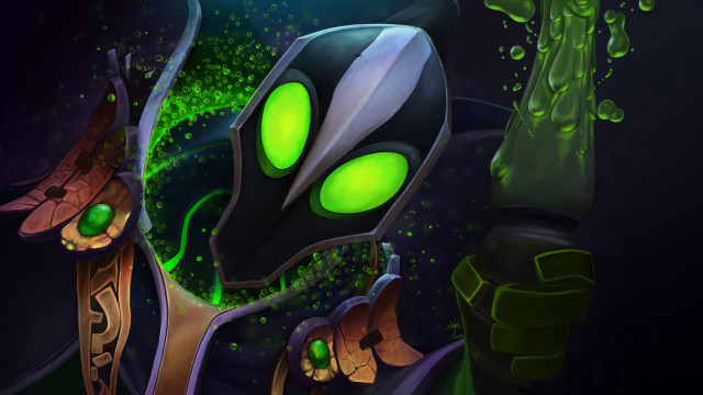 Green alien glowing eyes black #2 free wallpaper - medium preview image