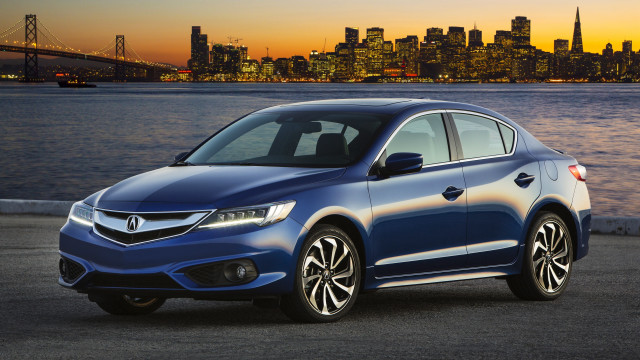 Blue acura city sunset bridge free wallpaper - medium preview image