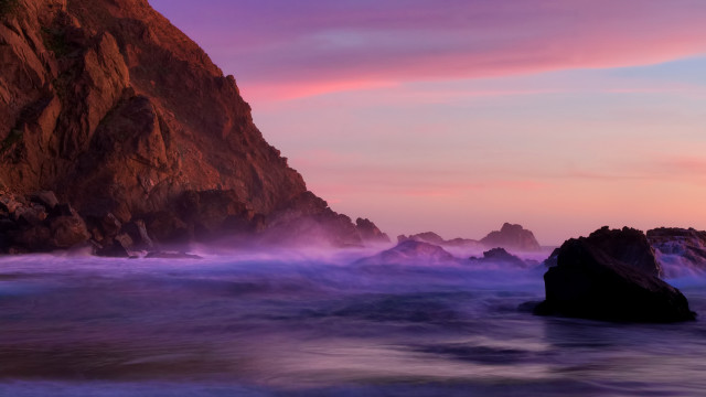 Mystical rocks pink purple blue free wallpaper - medium preview image