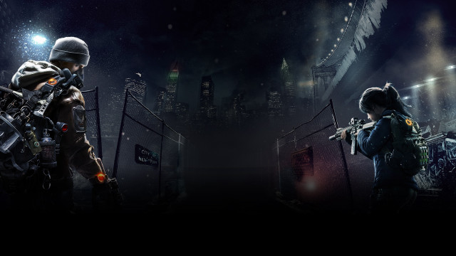 Dark city lights gun astronaut free wallpaper - medium preview image