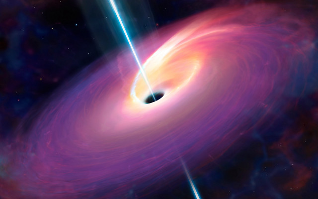 Black hole purple galaxy space free wallpaper - medium preview image