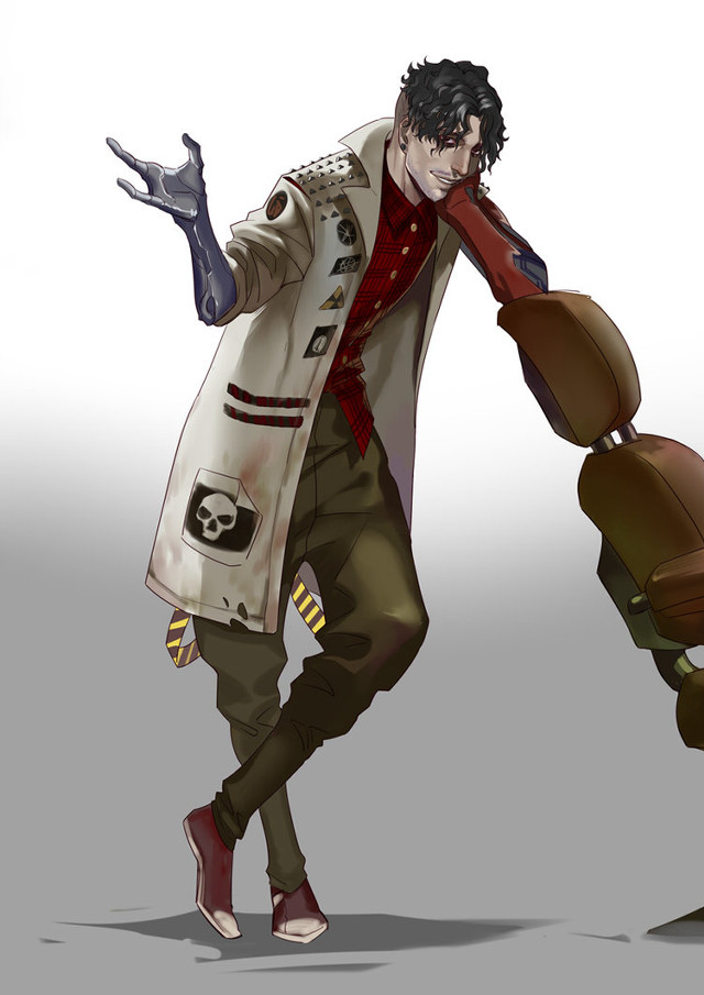 Man trench coat suitcase bag free wallpaper - medium preview image