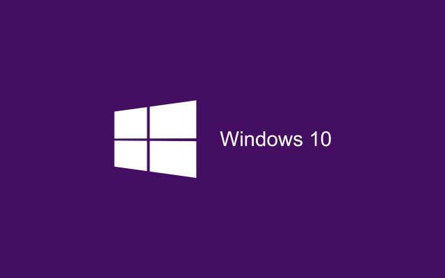 Purple windows10 logo white graphics free wallpaper - medium preview image