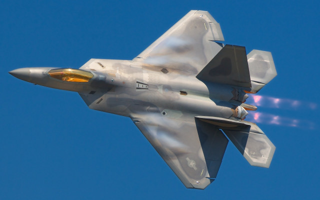 Fighter jet blue sky smoke #14 free wallpaper - medium preview image