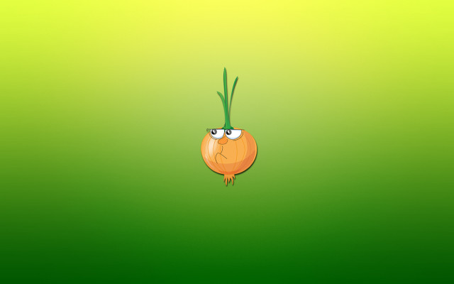 Cartoon onion sad face green free wallpaper - medium preview image
