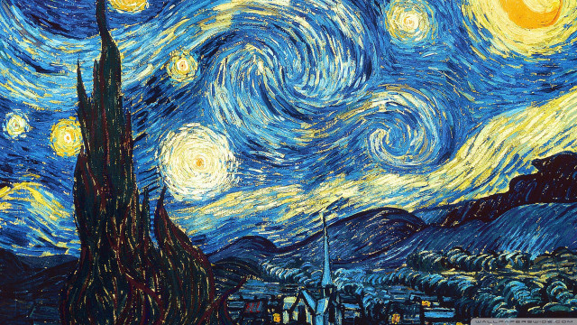 Starry night building church background #3 free wallpaper - medium preview image