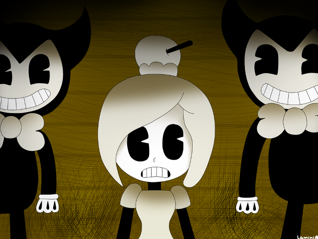 Cartoon girl cat demon head free wallpaper - medium preview image