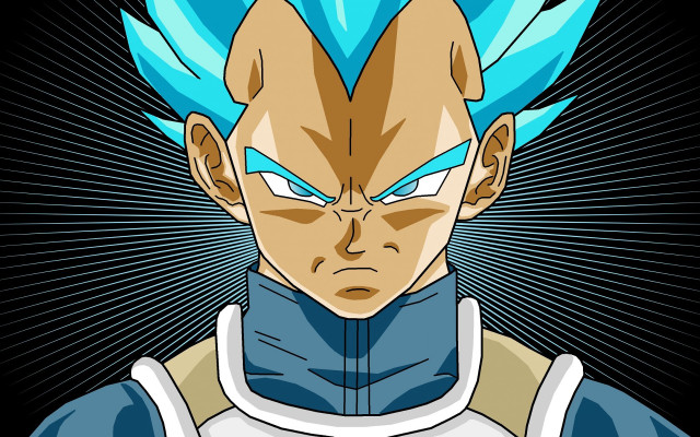 Cute gohan blue hair blue free wallpaper - medium preview image