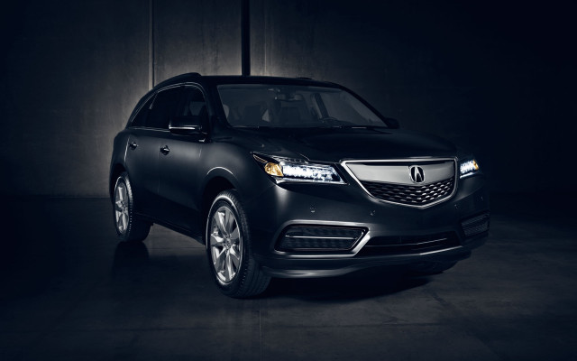 Black acura dark room spotlight free wallpaper - medium preview image