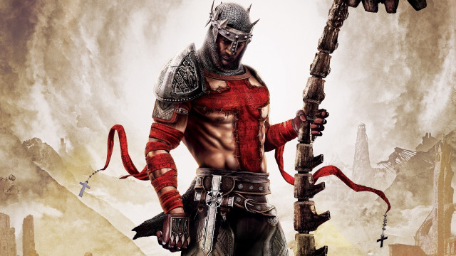 Armor axe sword desert epic free wallpaper - medium preview image