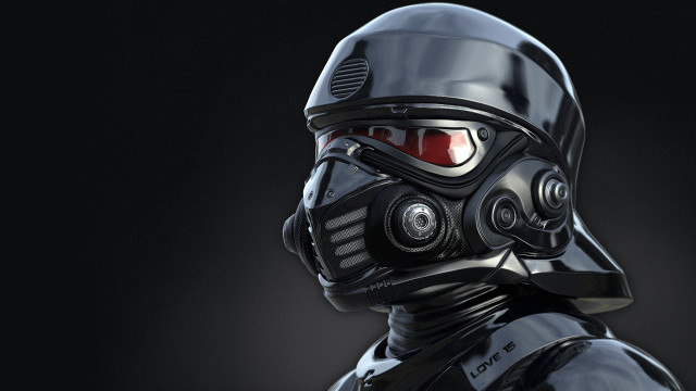 Star wars character black helmet free wallpaper - medium preview image
