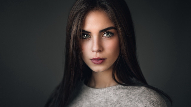 Eszter mattioni portrait long hair #4 free wallpaper - medium preview image